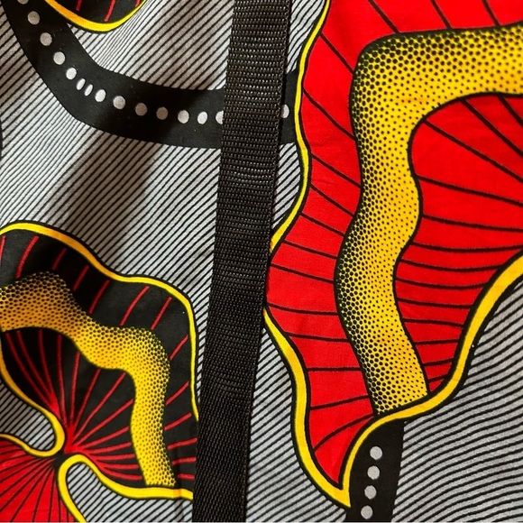 NEW Africa Chitenge Print Satchel Bag. Bought in Zambia. - Picture 2 of 7